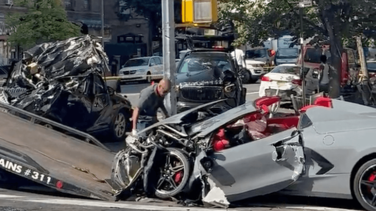 A chain-reaction crash in Inwood, Manhattan on Thusday, Aug. 20 left three people hospitalized.