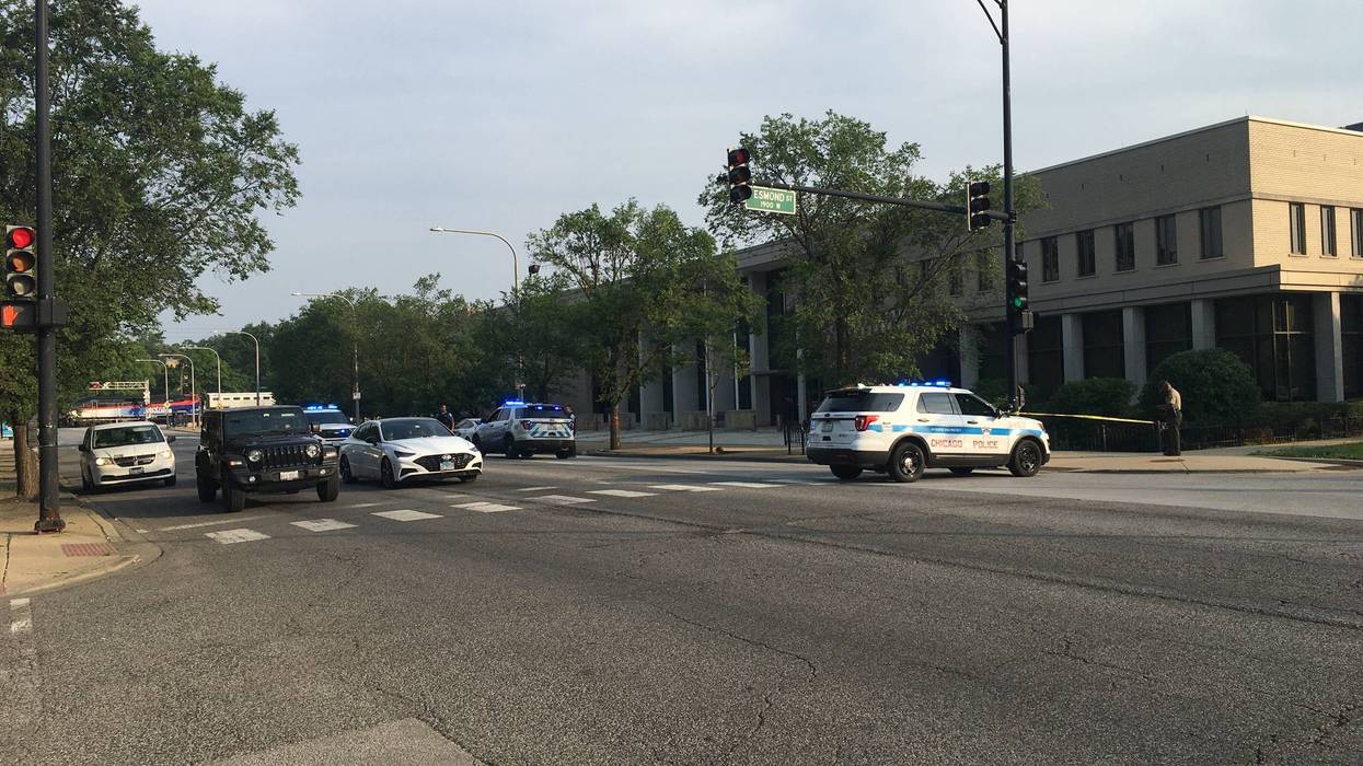 A Chicago police officer and two federal agents were shot Wednesday morning outside a police station in Morgan Park on the Far South Side, according to preliminary information from Chicago Fire officials.