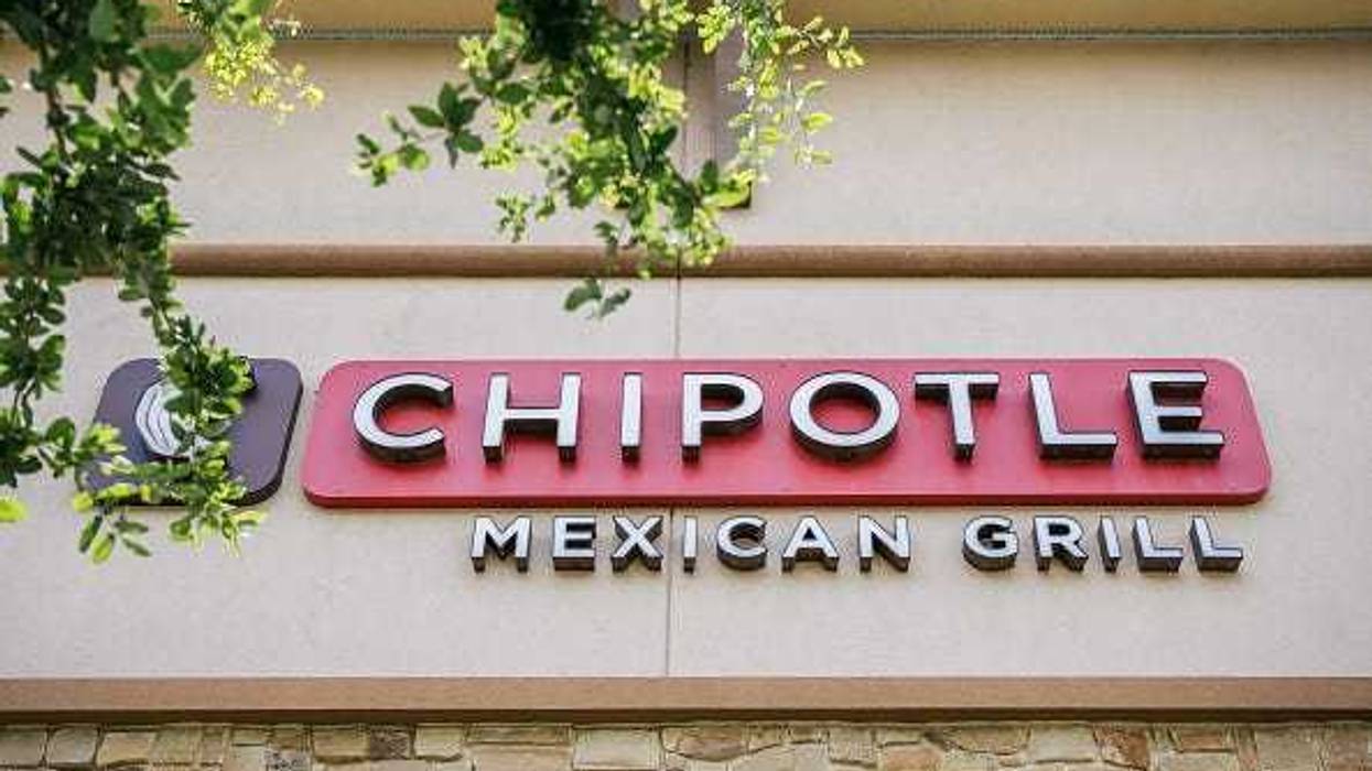 A Chipotle Mexican Grill sign is shown on June 09, 2021 in Houston, Texas.