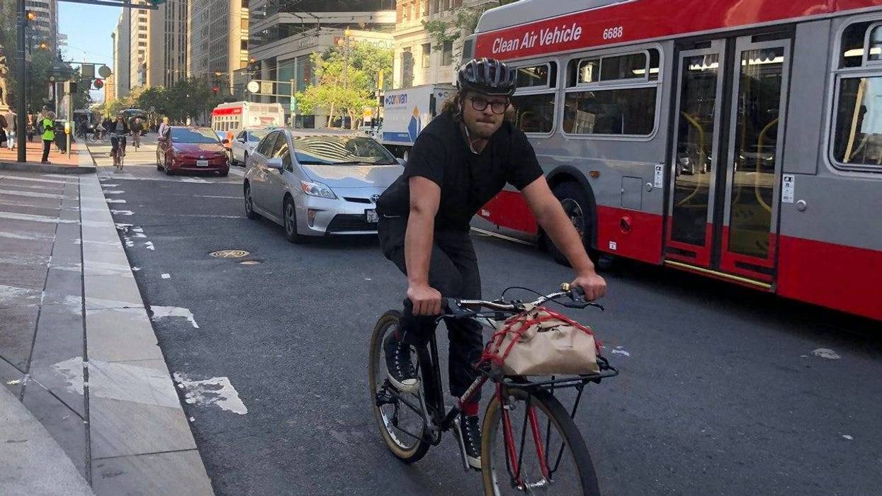 A coalition of pedestrians and cyclists have called for the banning of private cars on Market Street in downtown San Francisco.