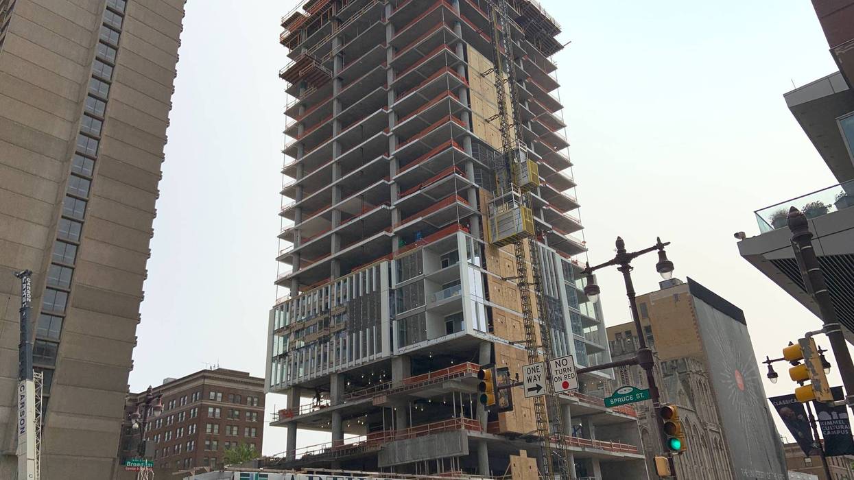 A condo being developed in Center City