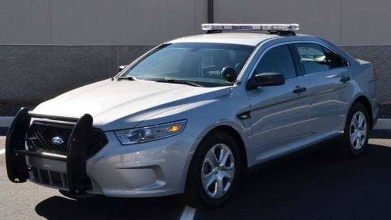 A Connecticut police cruiser.