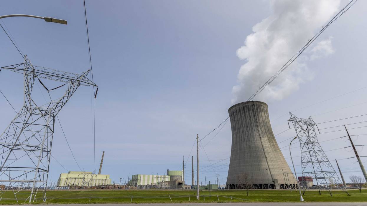 A cooling tower at the Nine Mile Point Nuclear Station in Scriba, New York.