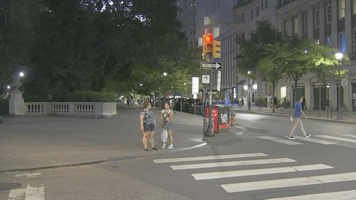 A corner block of Rittenhouse Square