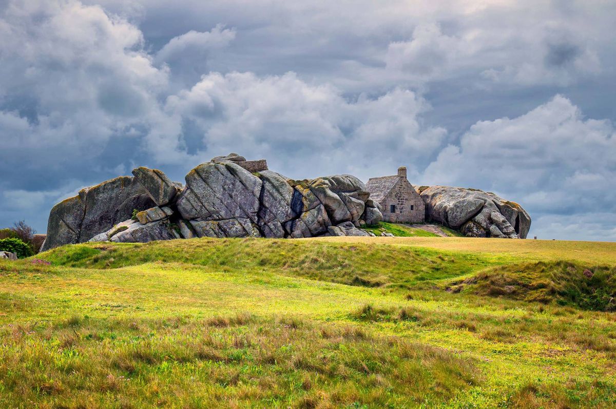 A cottage in Meneham village in Brittany, France