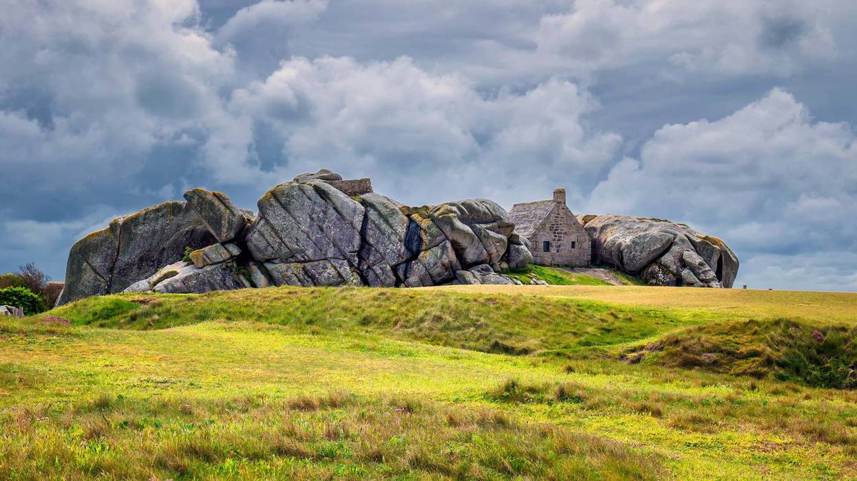 A cottage in Meneham village in Brittany, France