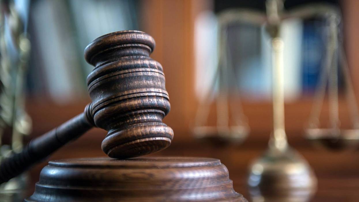 A courtroom gavel.