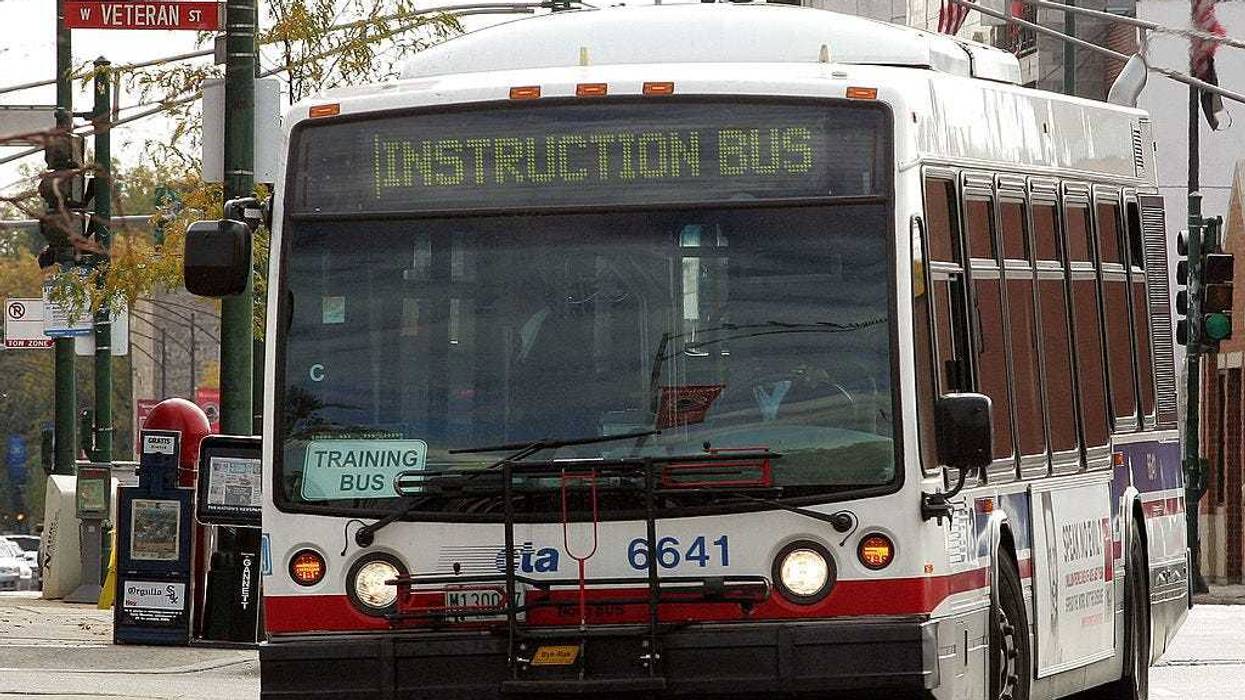 A CTA instruction bus makes a turn.