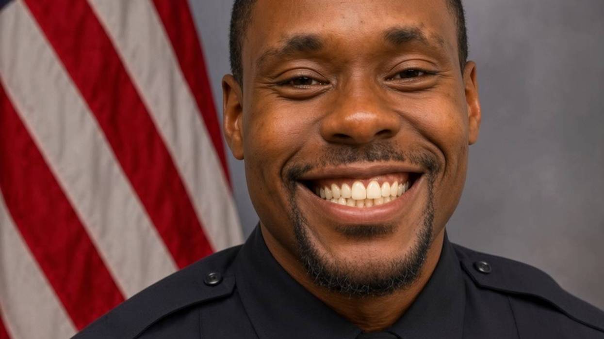 A Dallas ISD police officer who was shot in the leg near a Walmart in Northeast Dallas last week was wounded with his own service weapon after a suspect managed to grab it during a physical struggle, according to police.