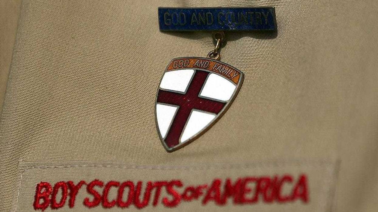 A detailed view of a Boy Scout uniform on February 4, 2013 in Irving, Texas