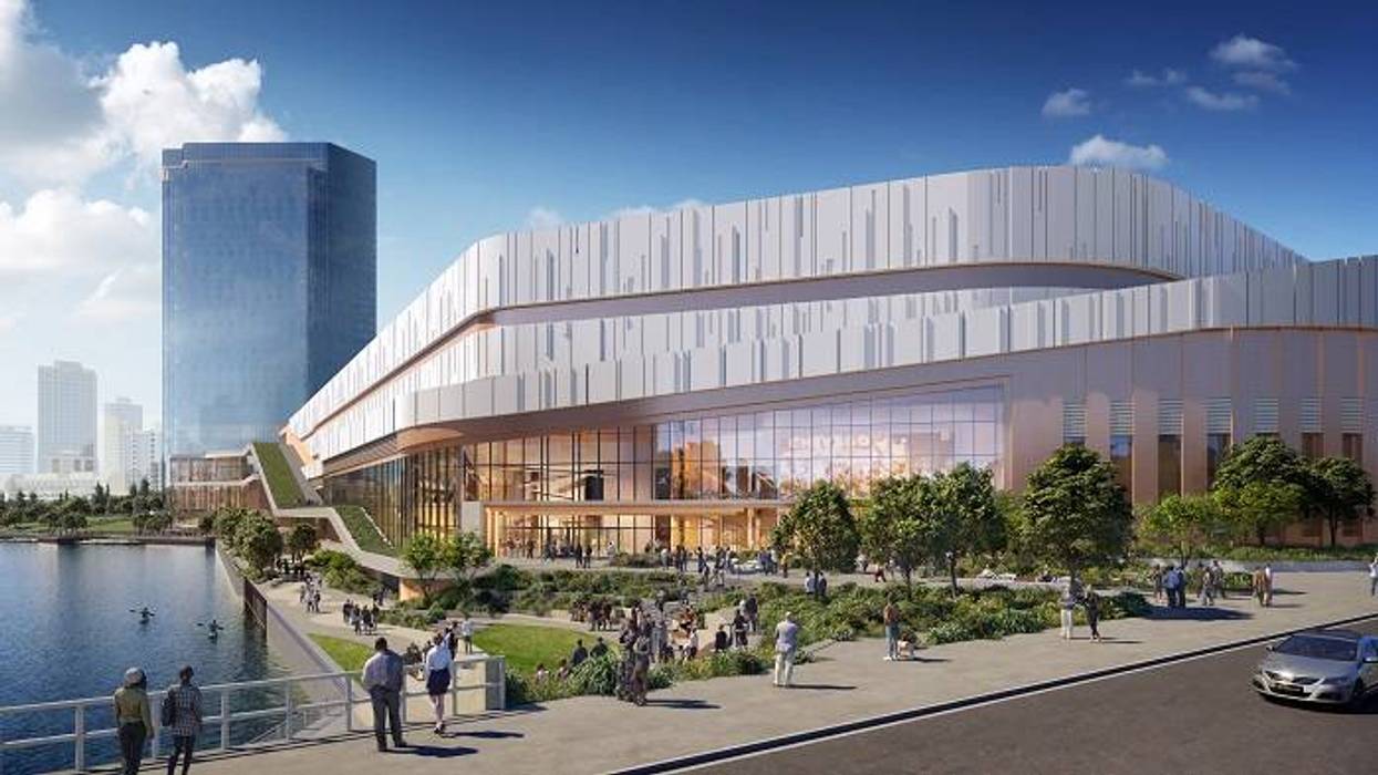 A digital rendering of the Bally's casino development on the Chicago River.