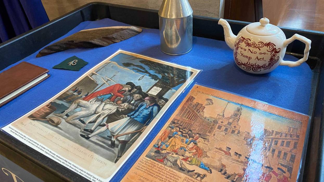 A display at the Museum of the American Revolution.