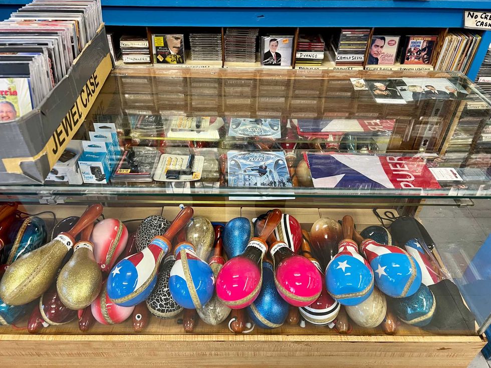 A display inside of Casa Amadeo