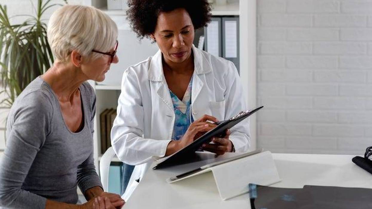 A doctor with a patient