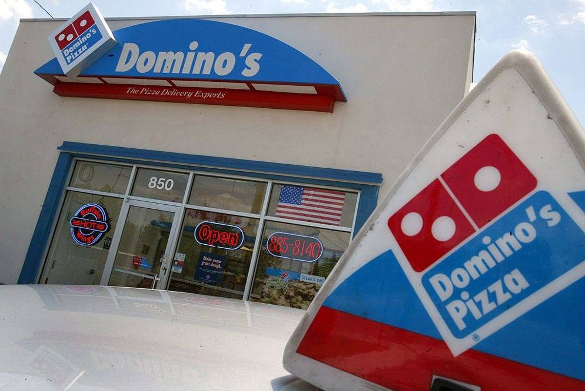 A Domino's Pizza store April 14, 2004 in Miami, Florida.