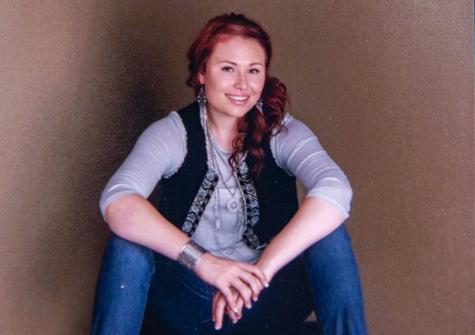 A family photograph of Cheyenne Packineau. As 3100 Powwow Police Northdakota Pipeline433