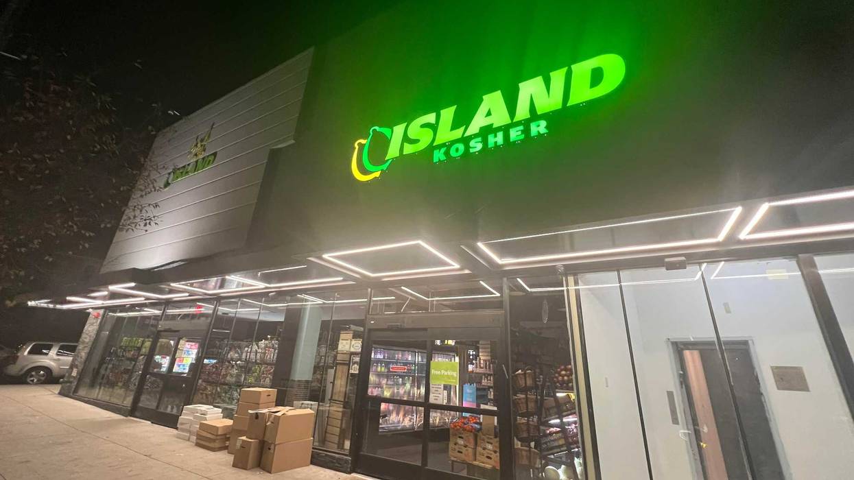 A father and his 7-year-old son were shot with BB gun pellets outside a kosher grocery store on Staten Island Sunday afternoon