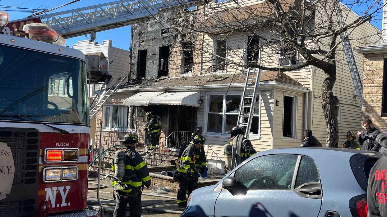 A fire at a Queens home on Monday sent six people to the hospital, including two firefighters, the FDNY said.