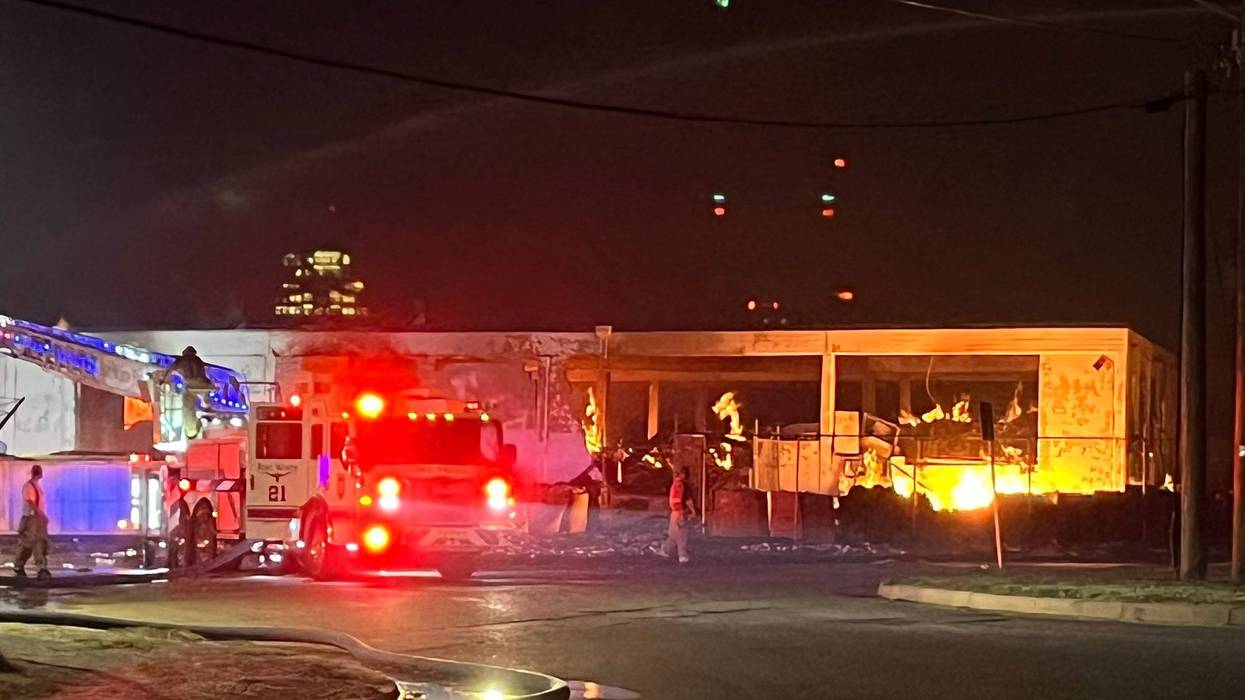 A fire caused major damage to a Fort Worth warehouse late Thursday, Oct. 6, 2022.