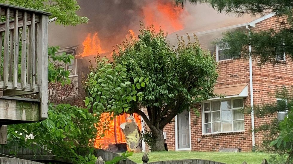 A fire in Eagleville after the report of shots fired and an explosion.