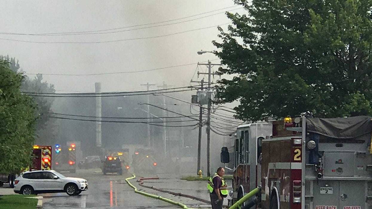 A fire near Walden Galleria in Cheektowaga shuts down much of Walden Avenue. July 15, 2021