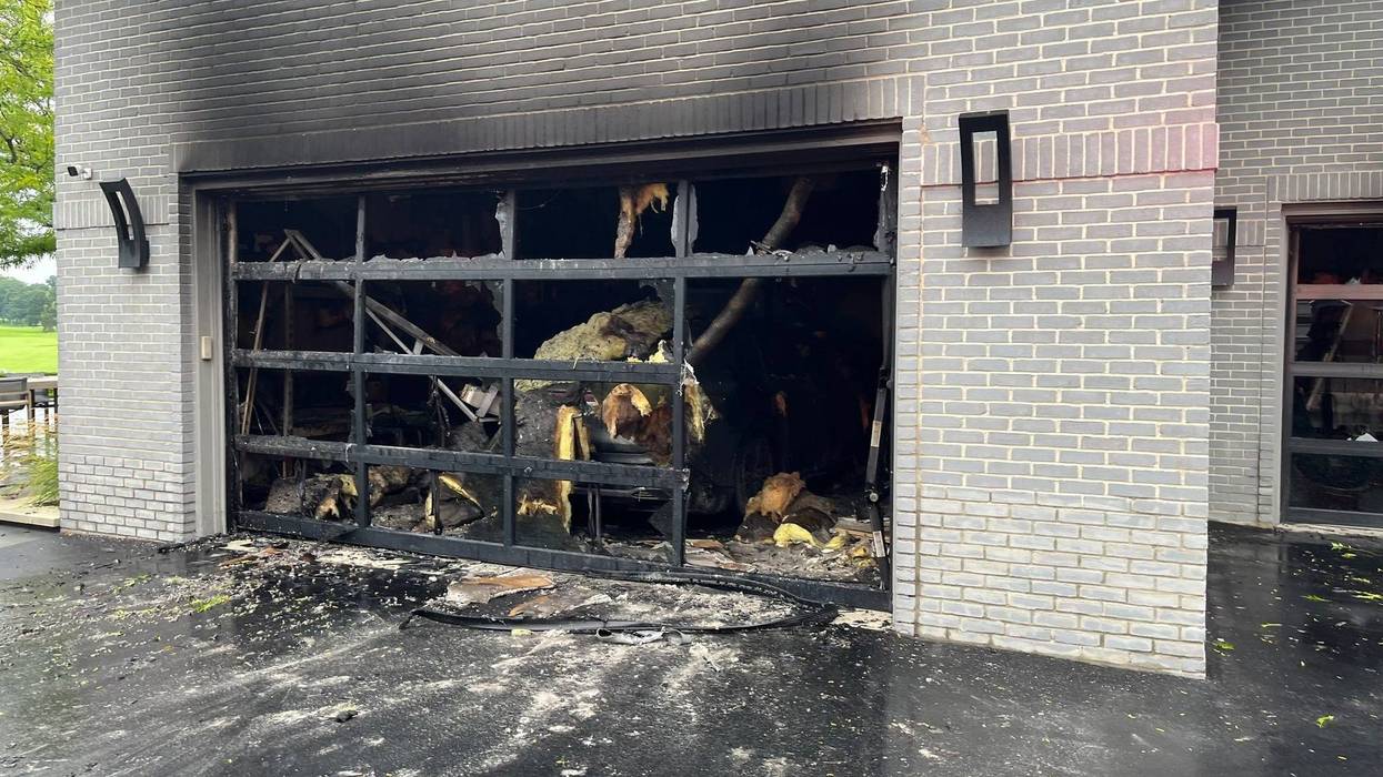 A fire that raged through the garage of a Bloomfield Hill's home may have been caused by a lightning strike as storms blew through the area on Thursday afternoon.