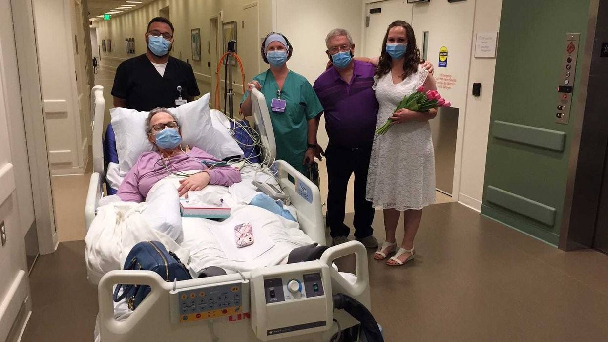A first of its kind wedding at Lake Forest Hospital, as a mother with terminal cancer is able to witness her daughter's wedding.
