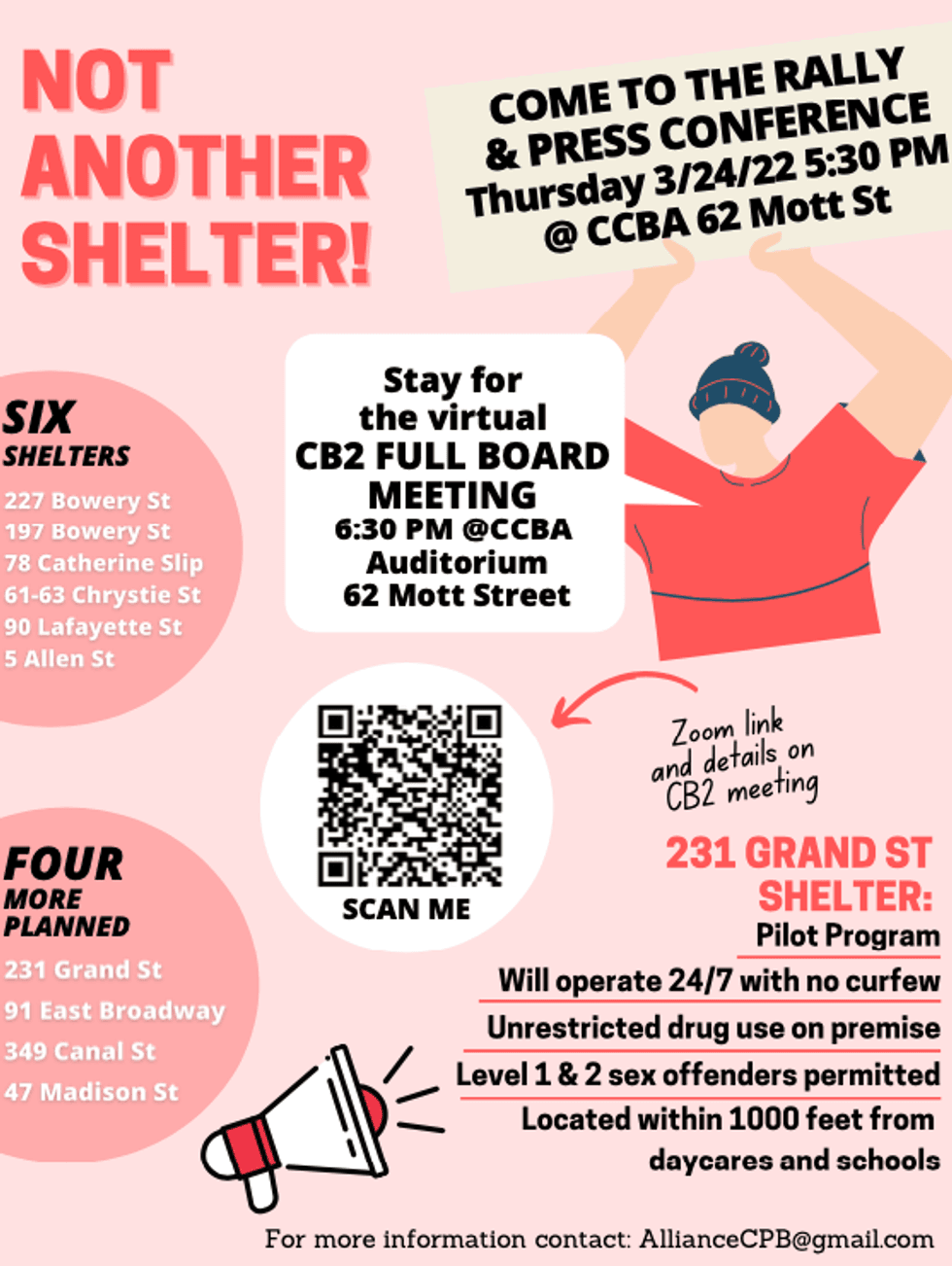 A flyer for Thursday