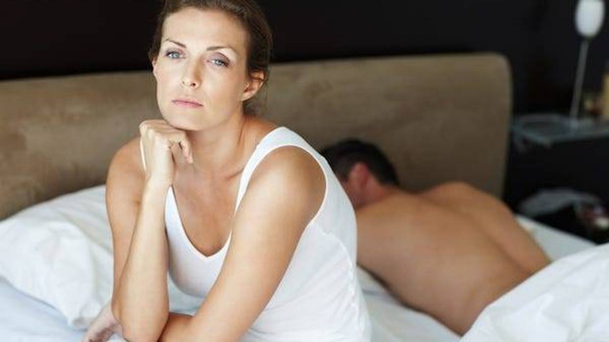 A frustrated young woman thinking seriously about her relationship