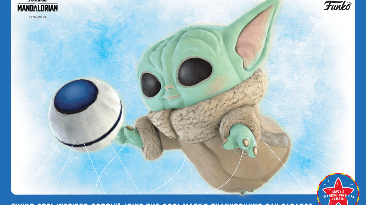 A Funko Pop!-inspired balloon featuring the character Grogu -- known in pop culture as Baby Yoda -- from "The Mandalorian" will fly at this year’s Macy’s Thanksgiving Day Parade.
