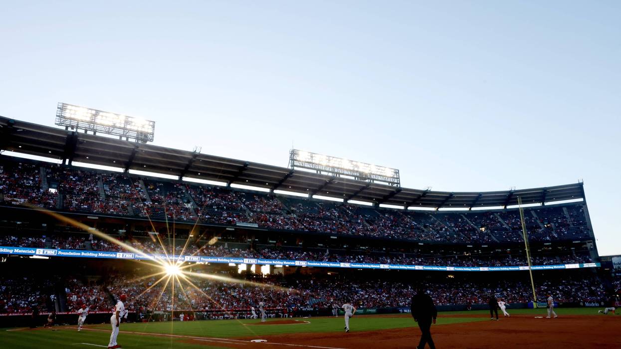 A general view during the game between the Los Angeles Angels and the Detroit Tigers at Angel Stadium of Anaheim on June 29, 2024 in Anaheim, California.