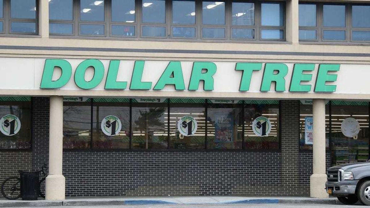 A general view of a Dollar Tree store sign as photographed on March 20, 2020 in Westbury, New York.