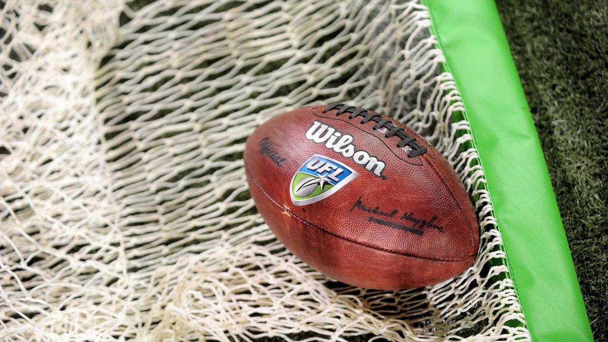 A general view of a UFL football from the previous campaign for the league.