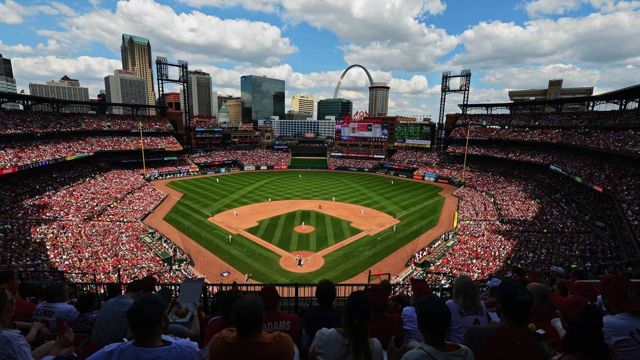 A general view of Busch Stadium