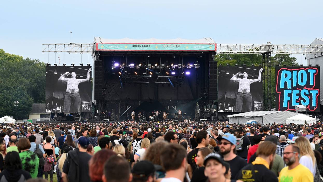 A general view of crowds during Riot Fest 2023 at Douglass Park on Sept. 16, 2023, in Chicago.