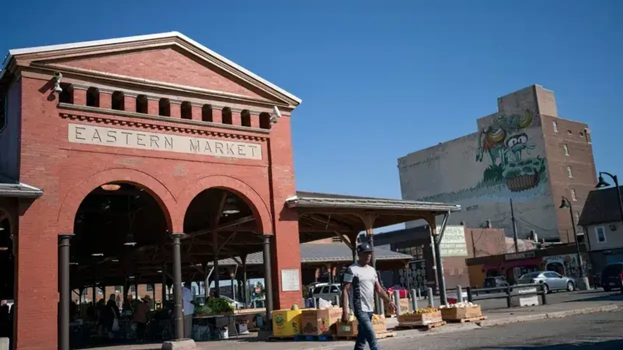 A general view of Eastern Market in Detroit.
