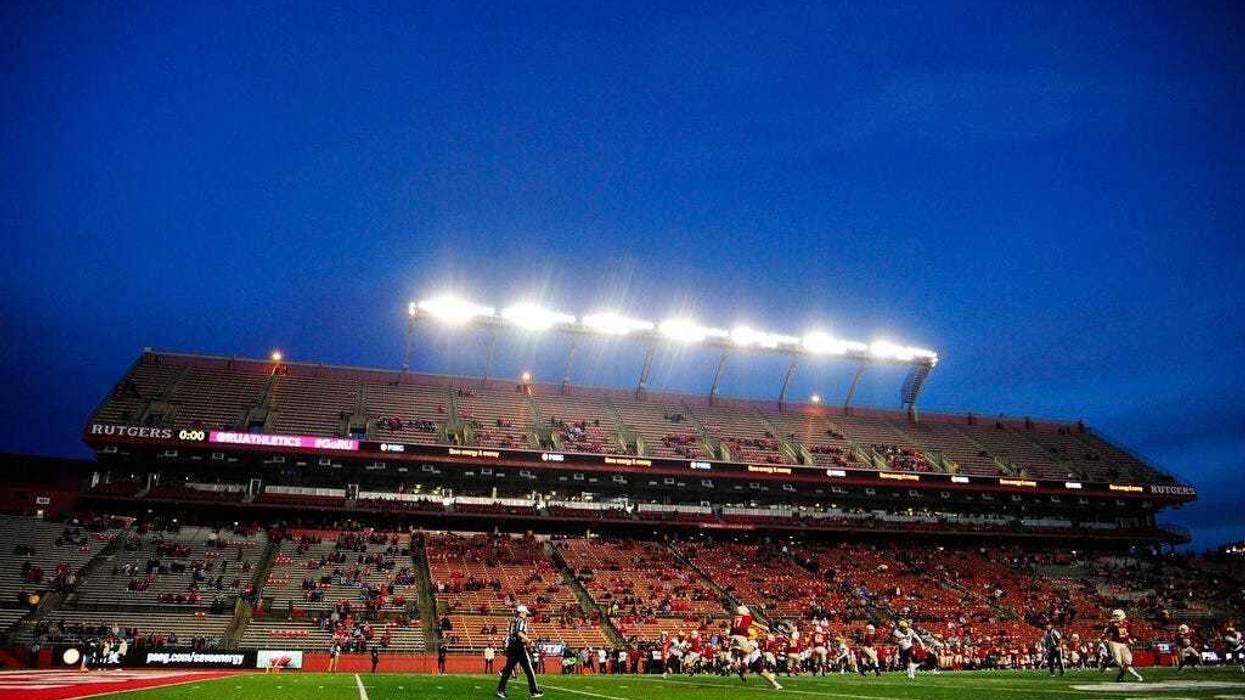 A general view of game play during the second half of an NCAA college football game between Minnesota and Rutgers Saturday, Oct. 19, 2019, in Piscataway, N.J.