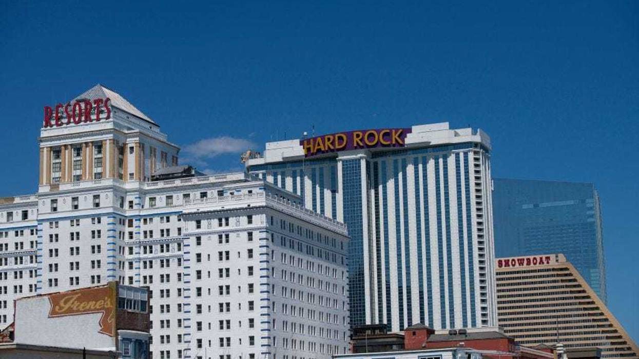A general view of Resorts, Hard Rock, Showboat, and Ocean Casino on May 7, 2020 in Atlantic City, NJ.