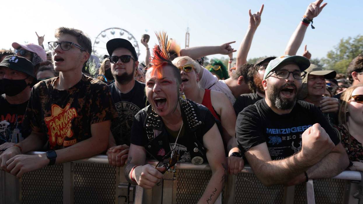 A general view of the crowd during Riot Fest 2021 at Douglass Park