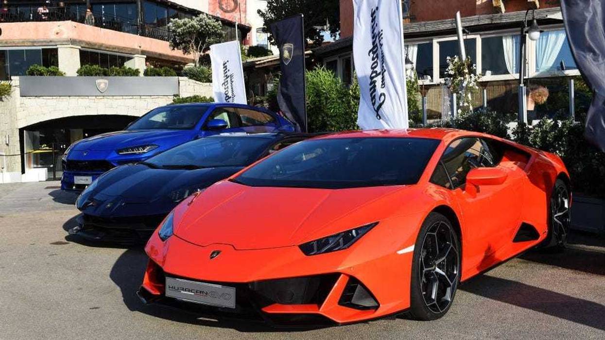 A general view of the Lamborghini Lounge on August 02, 2019 in Porto Cervo, Italy.