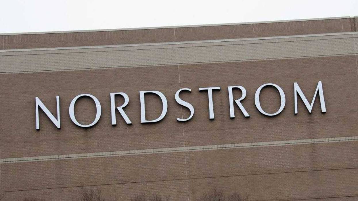 A general view of the Nordstrom sign as photographed on March 20, 2020 in Garden City, New York.