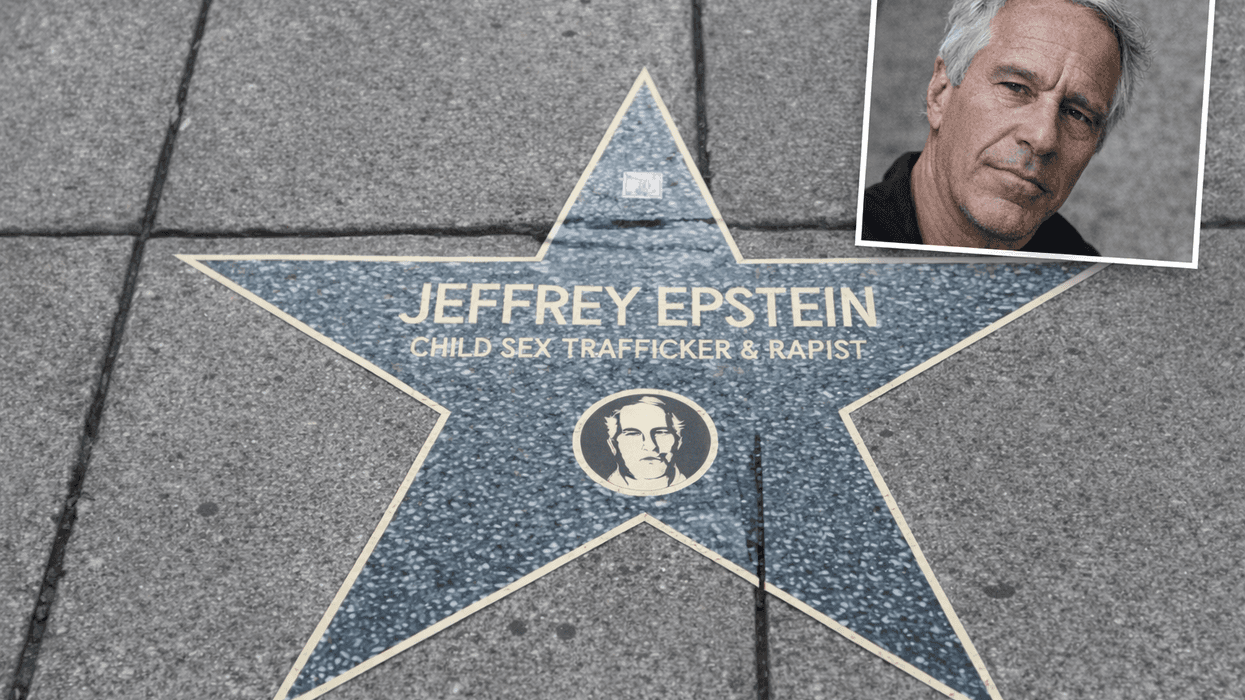 A guerrilla art installation dubbed the "Jeffrey Epstein Walk of Shame" appeared Sunday in Washington, D.C.'s Farragut Square, just a five-minute walk from the White House, plastering the sidewalk with stickers that publicly name prominent figures tied to the late convicted pedophile and sex trafficker.