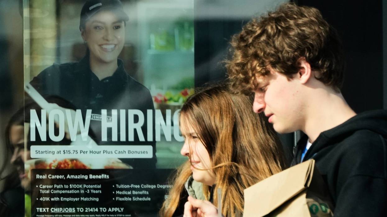 U.S. job openings were unchanged at 6.9 million in March but hiring improved