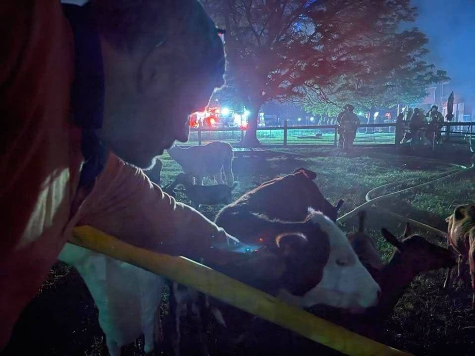 A historic building in West Michigan was destroyed early Thursday morning after a raging fire engulfed the structure in Neils