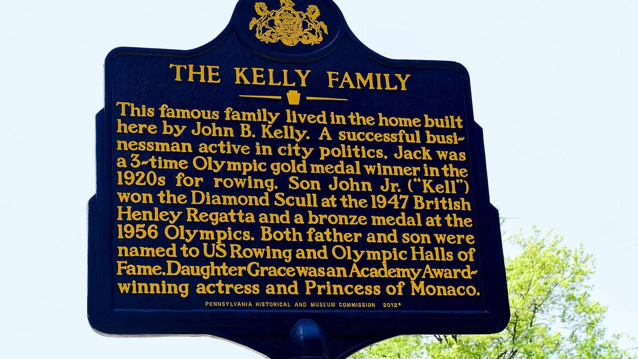 A historical marker in Philadelphia