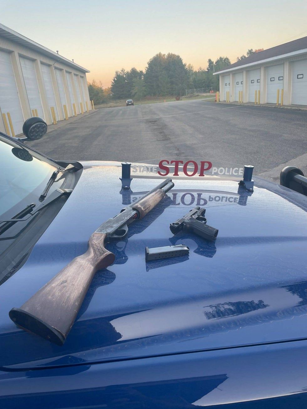 A hunch by troopers in Northern Michigan proved right after they conducted a traffic stop on a suspected drug deal and found not only drugs, but firearms and a homemade bomb, officials said.