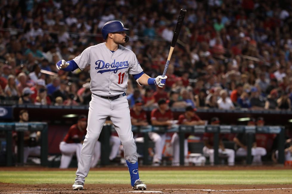 A.J. Pollock stepping into the batter