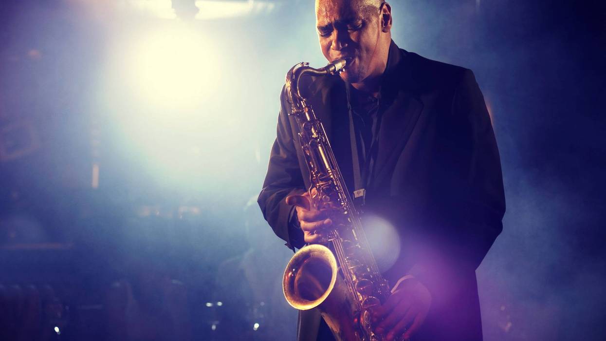 A jazz saxophone player.