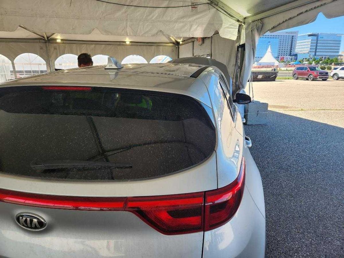 A Kia getting a security upgrade at the Mall of America Friday.