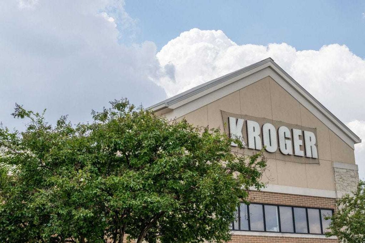 A Kroger grocery store is seen on September 09, 2022 in Houston, Texas. Kroger stock increased six percent as the company has surpassed profit and sales expectations. (Photo by Brandon Bell/Getty Images)